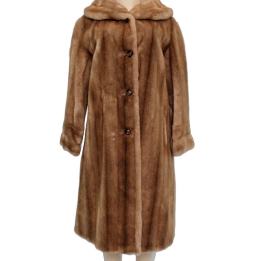 VINTAGE MINCARA BY RUSSEL TAYLOR Faux Fur Coat